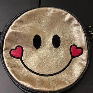 Happy Face leather crossbody bag